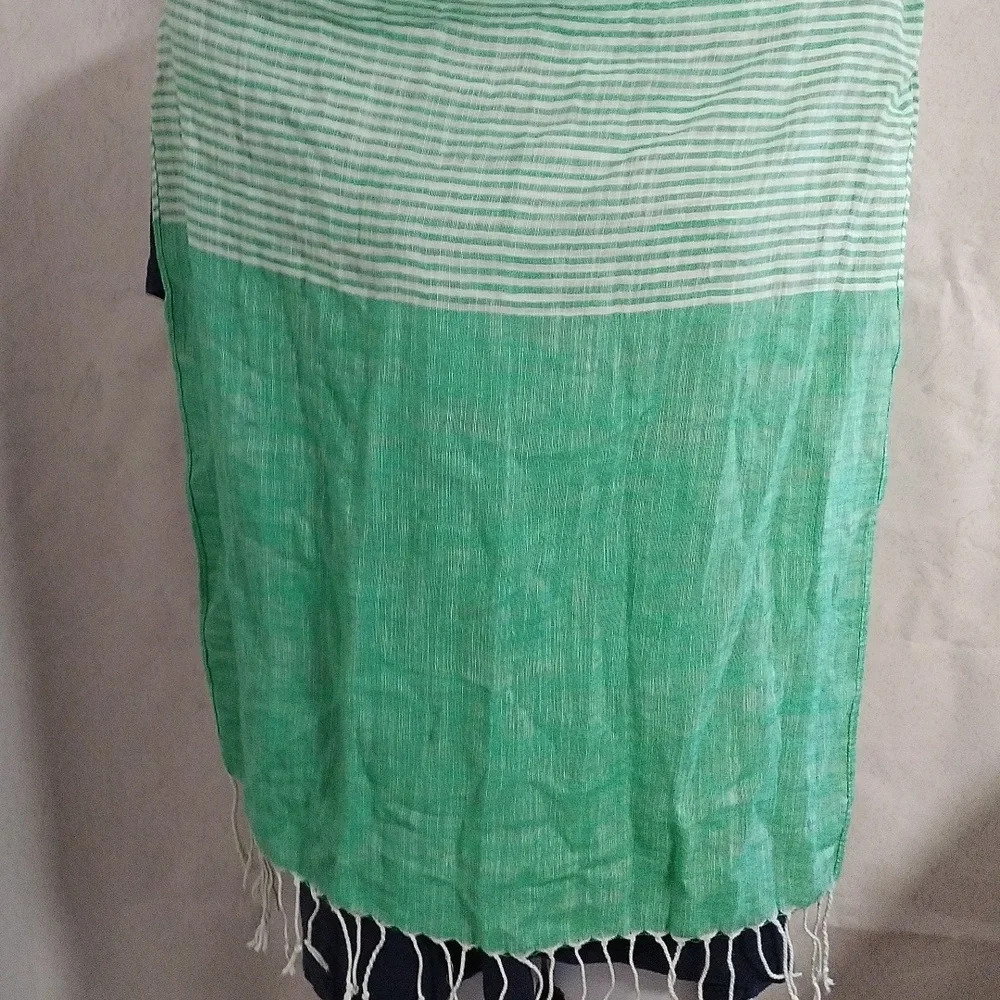Olivia Fallon Women's Scarf Shawl Beach Cover Up Multifunctional Tassel Striped